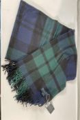 A women's as new Kinalba Oban Black Watch Cashmere Scarf.
