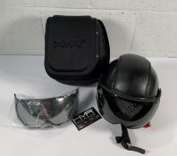 A pre-owned bHMR Zero 35 snow helmet 'Fusalp' in case.