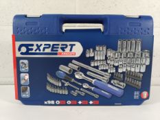 An as new Expert by Facom 98 Piece 1/4″ & 1/2″ Drive Socket Set (REF: E034805).