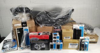A quantity of assorted as new, mainly Drag Specialties - Harley Davidson fitment items to include Sa