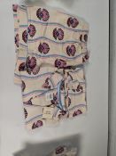 Four women's as new Chelsea Peers Wavy Shell Stripe Short Set Pyjamas (UK S/10).