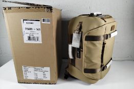 An as new Tumi Alpha Bravo SP26 wheeled duffel with combination lock- khaki, boxed (S159001-1475).