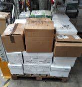 A quantity of assorted stationery and related, mainly A4 office paper.