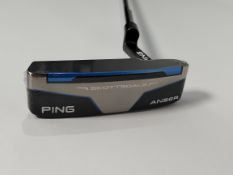 An as new Scottsdale Anser Putter with magnetic hood, right handed, length 35