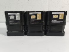 Three as new Husqvarna diamond segments to include a pack of 3 Husqvarna EZ M2 DS, 25 grit, gold (me