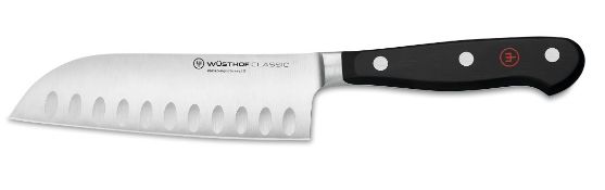 An as new Wusthof Classic Santoku with hollow edge 14cm/5inch (1040131314) (stock image) (over 18s o
