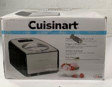 A Cuisinart ICE-100 frozen desert maker.