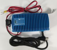 A pre-owned Victron Blue Smart IP67 charger 12/17, 120v (UK adaptor required).