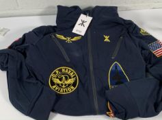 A unisex as new Aviator jumpsuit in navy, size M (slight mark on front).