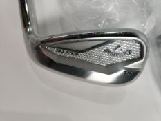 Five women's as new Callaway Elyte HL Irons, 7-PS, RH, Eldio 40L Shafts.