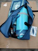 A pre-owned SereneLife inflatable stand up paddle board SLSUPB518.