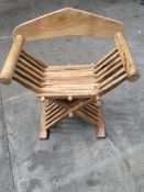 An as new Battle Merchant Medieval Folding Stool.