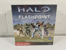 An as new Mantic Halo: Flashpoint Sparton Edition table top game starter kit.