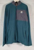A Passenger Quest 1/4 zip recycled fleece - Mediterranean Blue, Size L.