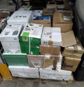 A quantity of assorted stationery and related, mainly A4 office paper.