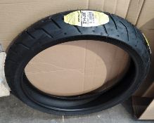 An as new Dunlop motorcycle front tyre - 130/60B21 63H 4504-9837 (D408F).