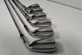 A set of as new Callaway Paradym Ai Smoke Golf Irons, 5-PW, (6 irons), right handed (4J215026W2006).