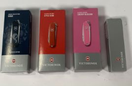 Four Victorinox Swiss army penknives (over 18s only).