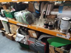 A large quantity of assorted homewares to include glassware, cookware and related.
