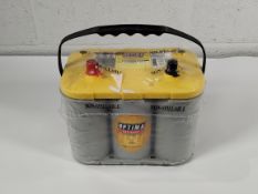 An as new Optima Batteries Yellowtop, CCA: 765A, C20: 55Ah, C5: 50Ah, Spiral size, YT S 4.2 (MN: 801