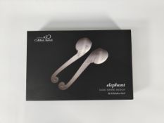 An as new Carrol Boyes Elephant Salad Server, Medium, 18/8 Stainless Steel.