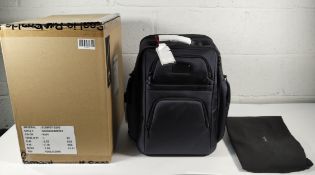 An as new Tumi carry backpack - navy, boxed (S02603580NVY4).