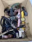 Costume jewellery and wrist watches to include Casio and Wagner.