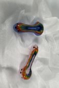 Approximately 200 Colour as new Cascade Rainbow Ceramic Hand Pipes (assorted colours) - 4.5