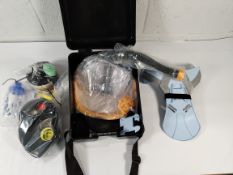 An as new MIRA CM-3M CBRN Kids' Gas Mask Respirator with PAPR.