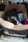 A pallet of assorted pre-owned clothing and related.