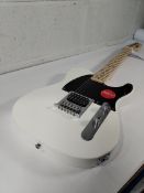 An as new Squier Sonic Esquire H, Arctic White.