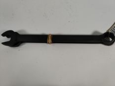 Two Snap On 24mm 12-point metric flank drive combination wrenches in black (GOEXM240B).