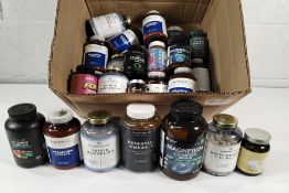 A quantity of assorted multi-vitamins and supplements to Include: triple magnesium, potassium citrat