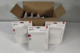 Six as new Honeywell Home Big Ben Classic Wired Doorbells - 2 Tune, 80dB, White (D230).