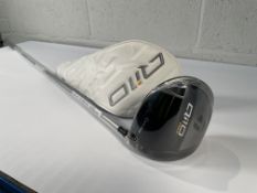 A women's TaylorMade Qi10 Max Driver, RH, 12 loft (as new but has some markings to the grip and head