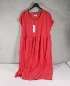 Twenty three as new Sahara dresses (SPD 5895-CSV), flamingo, sizes 2 and 4.