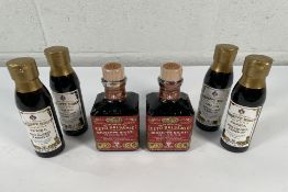 Two Giuseppe Giusti 1605 Balsamic Vinegar of Modena IGP 3 medals cubic bottle, 250ml and four Tradit