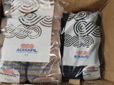 Nineteen packs of ten (50g) Adriafil Regina Yarn, 100% Lana (merino superwash) wool, various colours