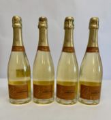 Four Bernard Lonclas Prestige extra dry Champagnes 4 x 750ml (labels distressed).