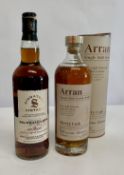 Arran single malt Scotch whisky sherry cask non-chill filtered natural colour 700ml, Signatory Vinta