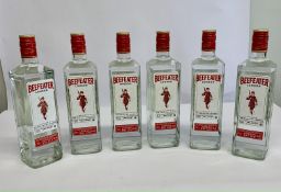 Six Beefeaters London dry gin 6 x 700ml.