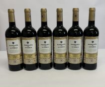 Six Marques De Vitoria 2017 reserve Rioja red wine 6 x 750ml.