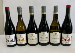 Six assorted Cave De Tain wines to include Nobles Rives Crozes-Hermitage 2022 red wine 750ml, Nobles