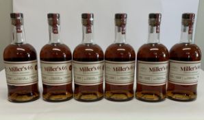Six Miller's 65 Single Malt Scotch Whiskies Aged for 11 years, cask finish Oloroso, produced at the
