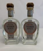 Two Weber Haus Cachaca silver organica 2 x 700ml.