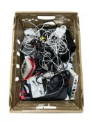 Assorted pre-owned cables, chargers, cases and small electrical items.