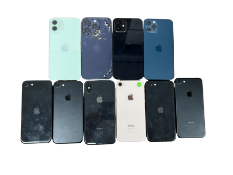 Assorted pre-owned Apple iPhones sold for parts only (All items iCloud account locked).