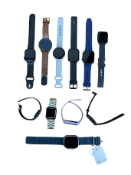 Assorted pre-owned smartwatches including an Apple Watch Ultra 2 49mm (iCloud locked, sold for parts
