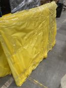 Super King Resin & Grey Fabric designer headboard. RRP £1,790. Attaches easily to divan beds. Very m