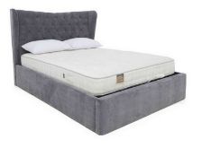 Highgrove Double Bauer Ottoman Bed Frame. RRP £1,349. Dapple Mink. Handmade. A real showstopper. An